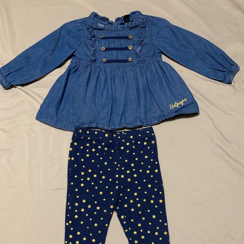 Baby girl Tommy Hilfiger top n legging set
